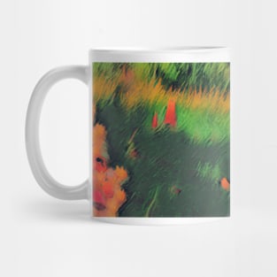 Abstract flower forest Mug